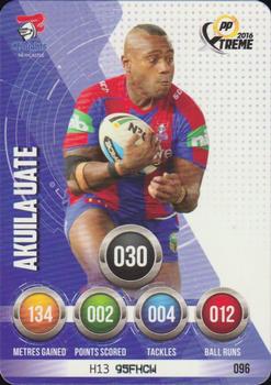 2016 Xtreme Power Play #96 Akuila Uate Front